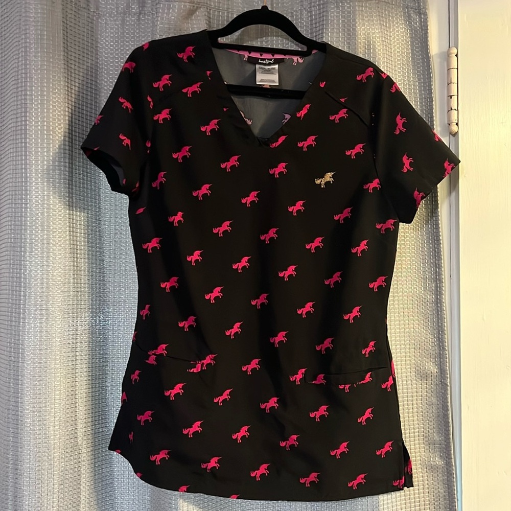 Heartsoul unicorn scrub top